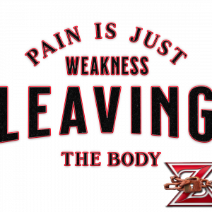 PAIN IS JUST WEAKNESS LEAVING THE BODY
